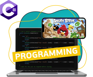 Программирование на C#. Удивительный мир 2D-игр - Школа программирования для детей, компьютерные курсы для школьников, начинающих и подростков - KIBERone г. Фергана